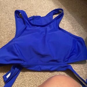 Bathing suit top only royal blue size medium